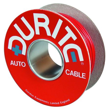 Red Single-Core Thin-Wall PVC Auto Cable - 4.5mm² x 30m