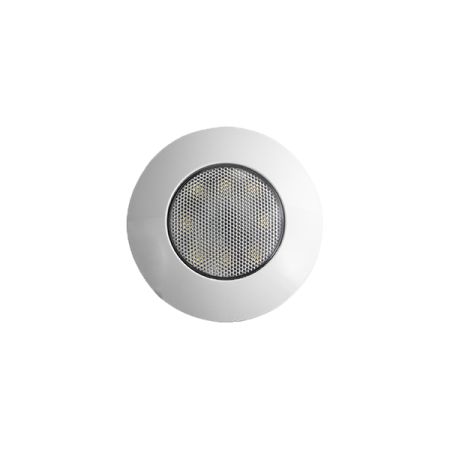 75mm Round White LED Interior Roof Ceiling Lamp - 480Lm, 12/24V