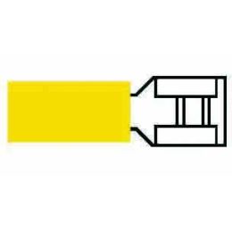 Yellow Pre-Insulated Push-On Terminals - 6.30mm Yellow Pre-Insulated Push-On Terminals - 6.30mm