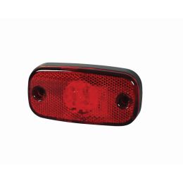 Red LED Rear Marker Lamp with Reflex Reflector and Superseal Plug - 24V
