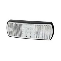 Clear LED Front Marker & Reflex Reflector Lamp with Superseal Plug - 12/24V Clear LED Front Marker & Reflex Reflector Lamp with Superseal Plug - 12/24V