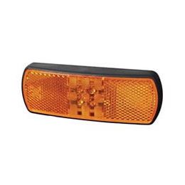 Amber LED Side Marker Lamp with Reflex Reflector and Superseal Plug - 12/24V Amber LED Side Marker Lamp with Reflex Reflector and Superseal Plug - 12/24V