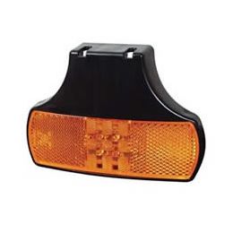 Amber LED Side Marker & Reflex Reflector Lamp with Bracket and Superseal Plug - 12/24V Amber LED Side Marker & Reflex Reflector Lamp with Bracket and Superseal Plug - 12/24V