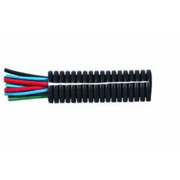 Black Polypropylene Deep-Section Convoluted Split Tubing - 7.5NW x 50m Black Polypropylene Deep-Section Convoluted Split Tubing - 7.5NW x 50m