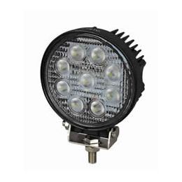 9 x 3W LED Work Lamp with 450mm Flying Lead - Black, 12/24V, IP67 9 x 3W LED Work Lamp with 450mm Flying Lead - Black, 12/24V, IP67