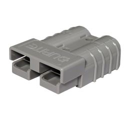 Grey Polycarbonate 2-Pole High Current Connector - 50A Grey Polycarbonate 2-Pole High Current Connector - 50A