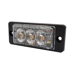 R65 Slimline High Intensity 3 Amber LED Warning Light (20 flash patterns)