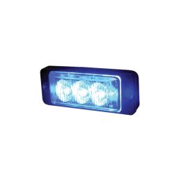 R65 Slimline High Intensity 3 Blue LED Warning Light (20 flash patterns)