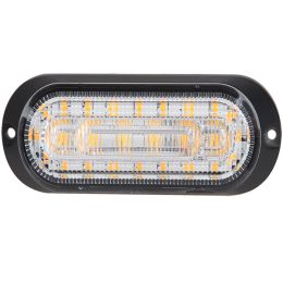 R10 R65 High Intensity 6 Amber LED Warning Light With Direction Indicator - 12/24V