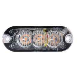 R10 R65 High Intensity 3 Amber LED Warning Light (8 flash patterns) R10 R65 High Intensity 3 Amber LED Warning Light (8 flash patterns)