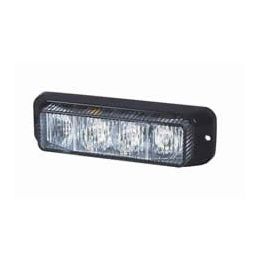 R65 High Intensity 4 Amber LED Warning Light - Horizontal, Black Aluminium (19 flash patterns) R65 High Intensity 4 Amber LED Warning Light - Horizontal, Black Aluminium (19 flash patterns)