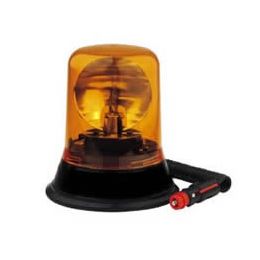 Amber Rotating Beacon with Magnetic Fixing - 12/24V
