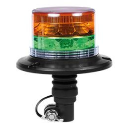 R10 Dual Colour Beacon with Flexi DIN Base - 12/24V R10 Dual Colour Beacon with Flexi DIN Base - 12/24V