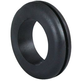 Black PVC Wiring Grommets 25mm Diameter Panel Hole