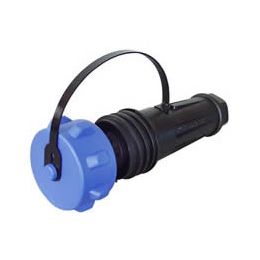 2 Pin Heavy Duty Waterproof In-Line Plastic Socket - 32A 2 Pin Heavy Duty Waterproof In-Line Plastic Socket - 32A