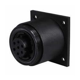 2 Pin Waterproof Plastic Bulkhead Socket - 10A