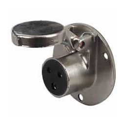 24V 3 Pin Waterproof Brass Trailer Clang Socket