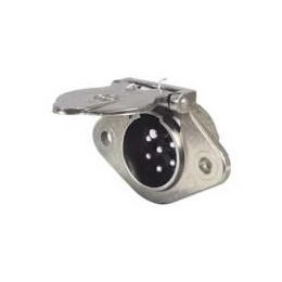 24V 7 Pin Metal Trailer Clang Plug - ISO 1185(24N)