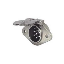 24V 7 Pin Metal Trailer Clang Plug - ISO 3731(24S)