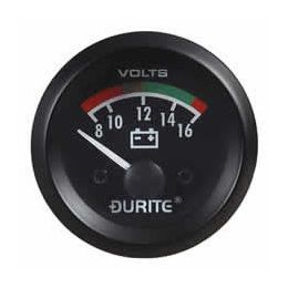 12V Illuminated Voltmeter - 52mm