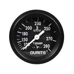 Fahrenheit Water Temperature Gauge with 12' Capillary - 52mm Fahrenheit Water Temperature Gauge with 12' Capillary - 52mm