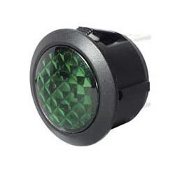 Green LED Warning Light for 20mm diameter Panel Hole - 12/24V Green LED Warning Light for 20mm diameter Panel Hole - 12/24V