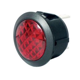 Red LED Warning Light for 20mm diameter Panel Hole - 12/24V Red LED Warning Light for 20mm diameter Panel Hole - 12/24V