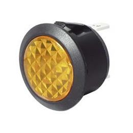 Amber LED Warning Light for 20mm diameter Panel Hole - 12/24V Amber LED Warning Light for 20mm diameter Panel Hole - 12/24V