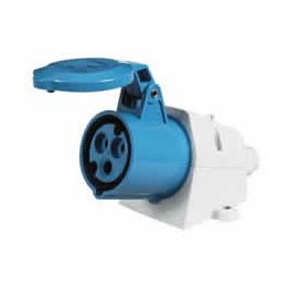 16A 230V Blue Surface-Mounted Socket