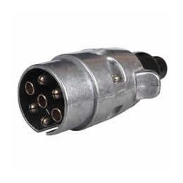 7 Pin Metal Caravan Plug - 12V ISO 1724