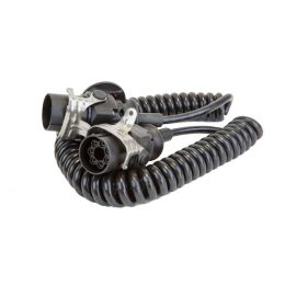 7 Core Retractable Polyurethene Cable with 2 x EBS Sockets - 3 Metre