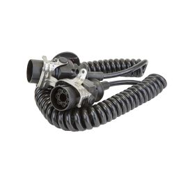 7 Core Retractable Polyurethene Cable with 2 x EBS Sockets - 4 Metre