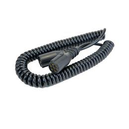 7 Core Retractable Polyurethene Cable with 2 x 24N Sockets - 3 Metre