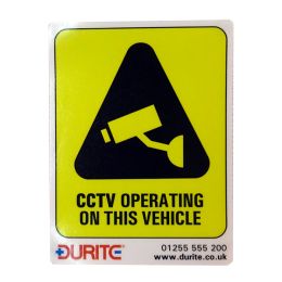 CCTV Operating On This Vehicle - Small Sign CCTV Operating On This Vehicle - Small Sign