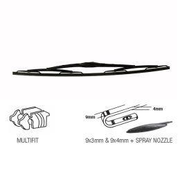 Heavy-Duty 24" 600mm Wiper Blade - Washer Nozzle & Hook Fitting Heavy-Duty 24" 600mm Wiper Blade - Washer Nozzle & Hook Fitting
