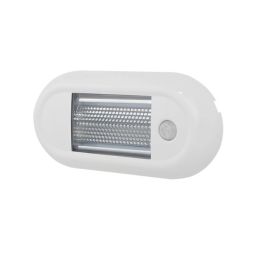 Roof Lamp, PIR LED White, IP67, ECE R10 - 12/24V
