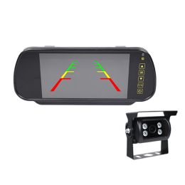 CCTV TV Kit 7" Mirr Moni Colour TFT 1080P I/R w/sound 12/24V Bx1