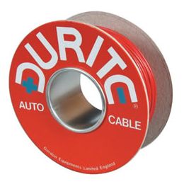 Red Single-Core Thin-Wall PVC Auto Cable - 1mm&sup2;