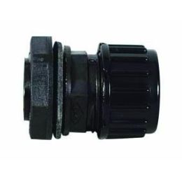 Black Nylon Sealed Connection Gland for Unsplit Tubing - 7.5NW Black Nylon Sealed Connection Gland for Unsplit Tubing - 7.5NW