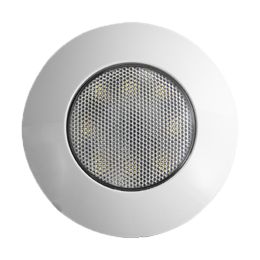 120mm Round White LED Interior Roof Ceiling Lamp - 1080Lm, 12/24V