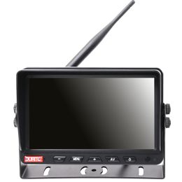 7" Wireless AHD TFT LCD CCTV Monitor (4 camera inputs) - 12/24V