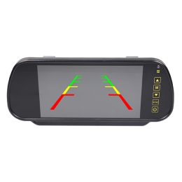 7" 1080p AHD Mirror Monitor (2 camera inputs) - 12/24V