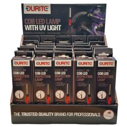 Rechargeable COB LED Inspection Lamp With Aux UV Light PK 25 Rechargeable COB LED Inspection Lamp With Aux UV Light PK 25