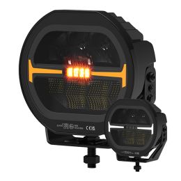 R65 113W 9" LED High Beam Driving with Position & Amber Warning Lamp - 12/24V R65 113W 9" LED High Beam Driving with Position & Amber Warning Lamp - 12/24V