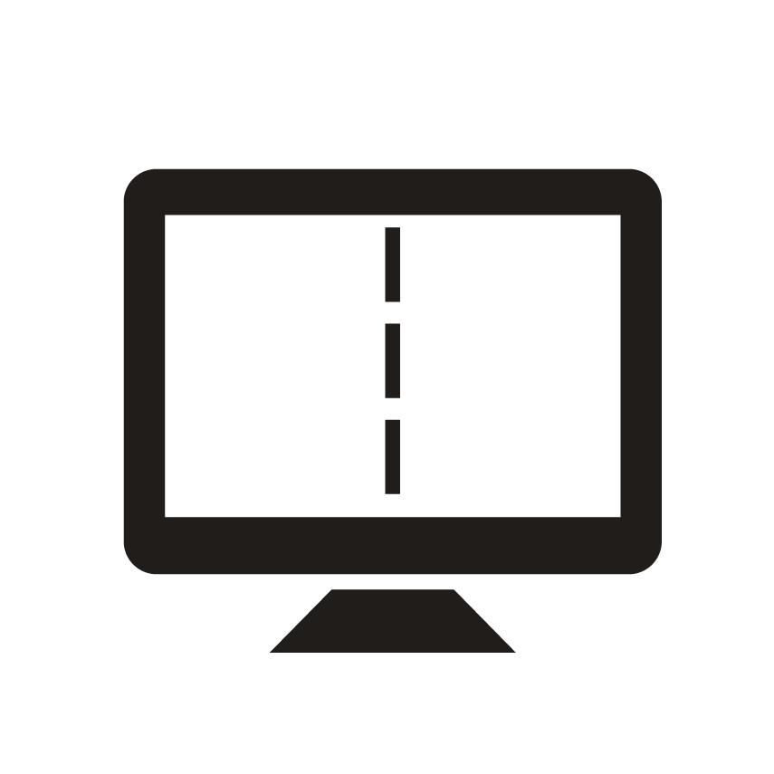 Split screen display