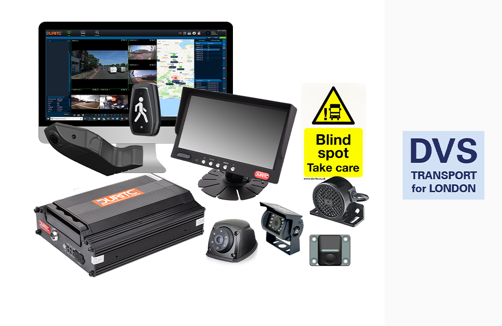 Durite DVS Progressive Safe System with 4G Live Streaming DVR compliant to DVS Phase 2